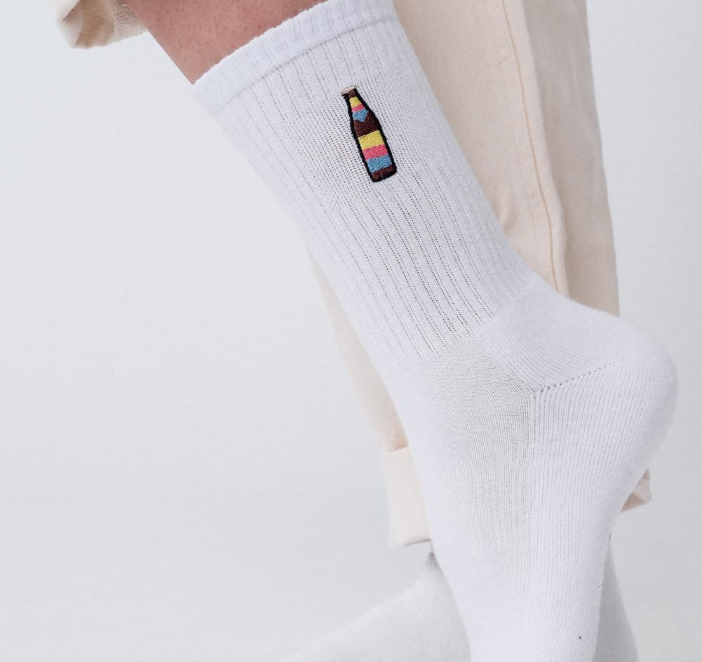 Cola Mix | Calcetines bordados de algodón orgánico