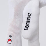 Copa de vino tinto | Calcetines de algodón orgánico bordados