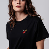 Beerpong Randtreffer | Besticktes Bio Baumwoll Unisex T-Shirt