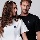 Glühwein | Besticktes Bio Baumwoll Unisex T-Shirt