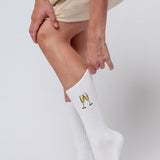 Vino espumoso | Calcetines de algodón orgánico bordados