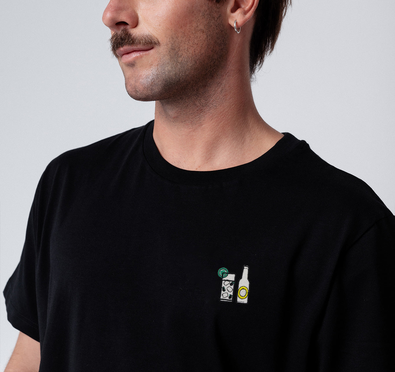 Gin Tonic | Besticktes Bio Baumwoll Unisex T-Shirt