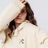 Champagnersäbel | Bestickter Bio-Baumwoll Unisex Hoodie