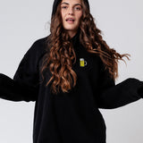 Maßkrug | Sudadera unisex con capucha de algodón orgánico bordada