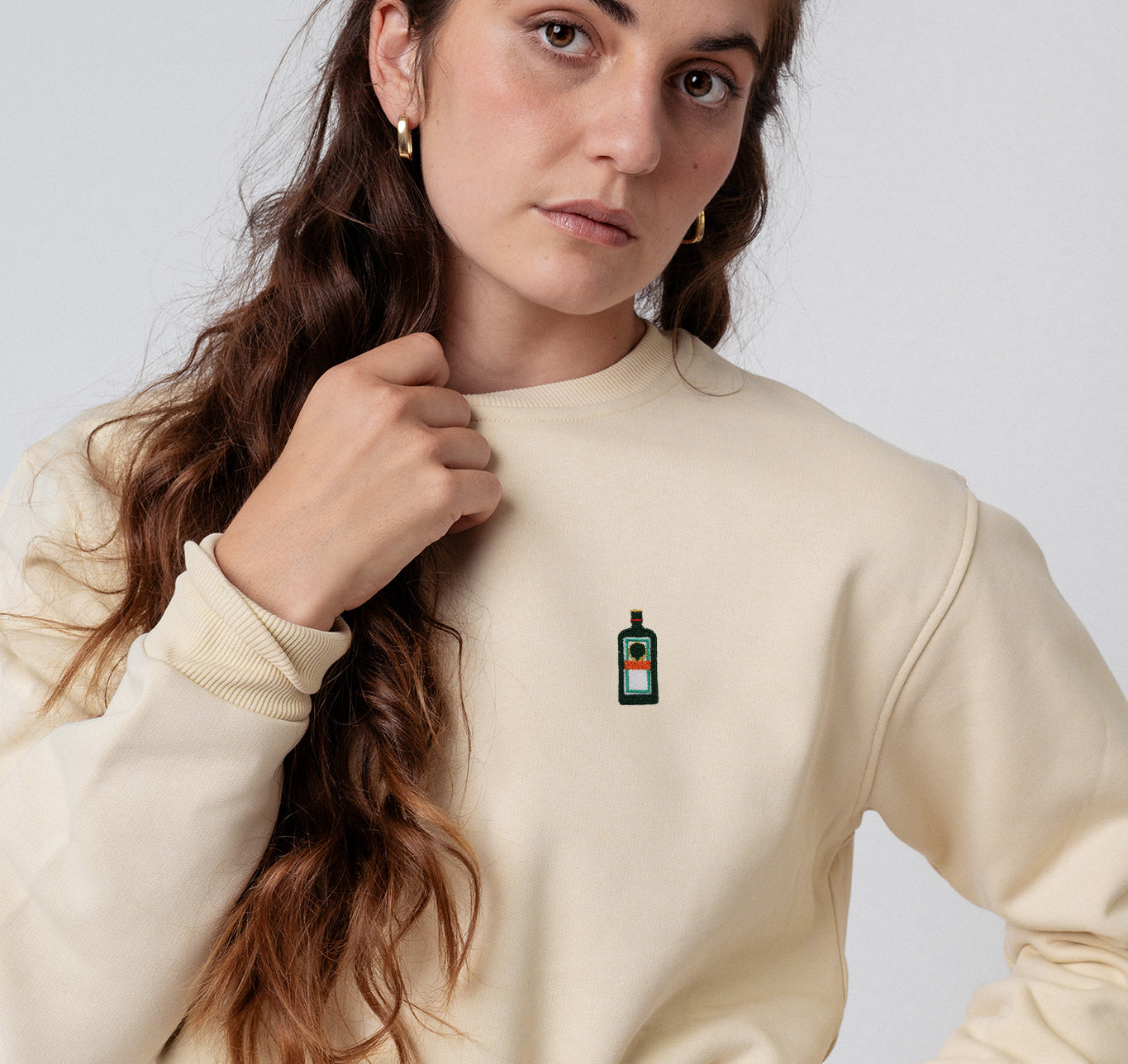 Jägermeister | Bestickter Bio-Baumwoll Unisex Pullover