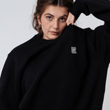 Siebträgermaschine | Bestickter Bio-Baumwoll Frauen Pullover