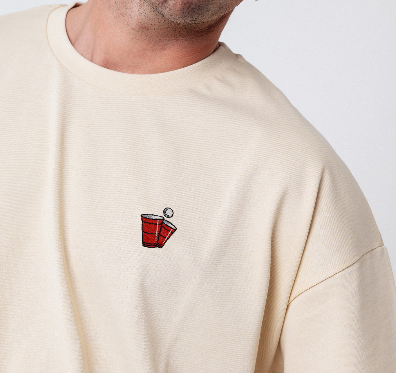 Beerpong | Heavy Oversized Bio Baumwoll T-Shirt