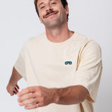 Schnelle Brille | Heavy Oversized Bio Baumwoll T-Shirt