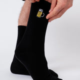 Jarra de Cerveza | Calcetines de algodón orgánico bordados