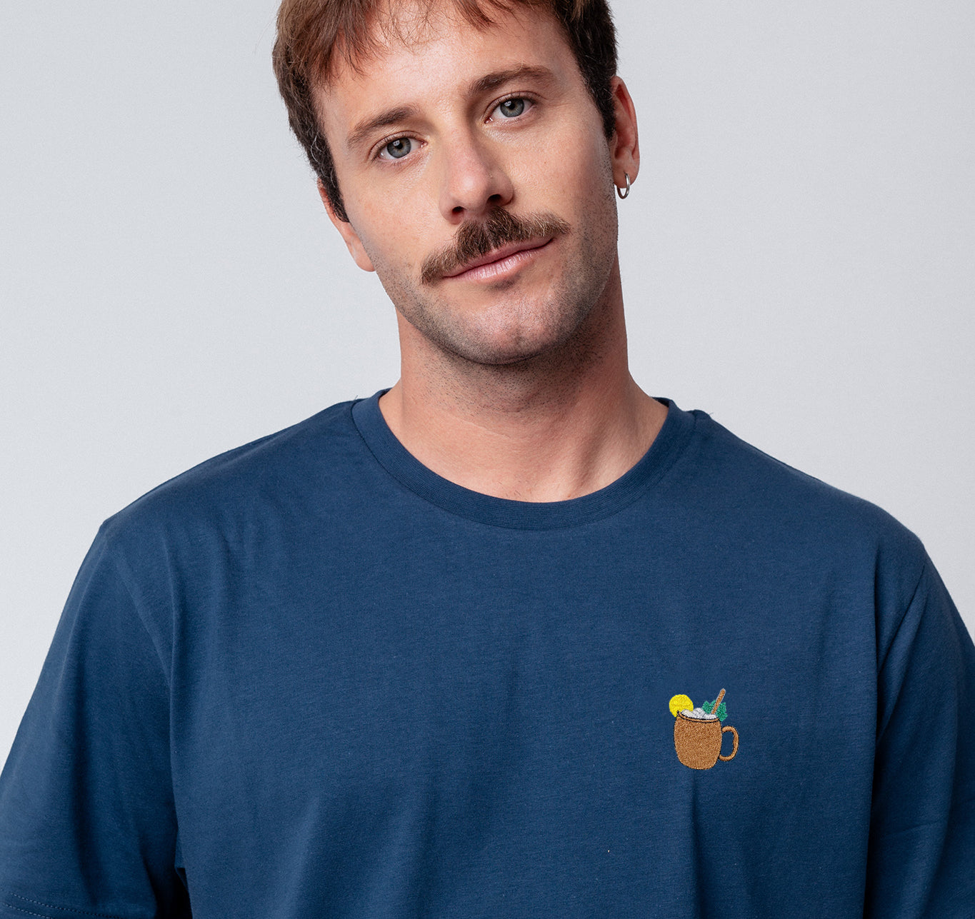 Moscow Mule | Besticktes Bio Baumwoll Unisex T-Shirt