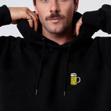 Maßkrug | Sudadera unisex con capucha de algodón orgánico bordada