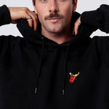 Beerpong Randtreffer | Bestickter Bio-Baumwoll Unisex Hoodie