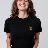 Little Knocker | Camiseta bordada de algodón orgánico para mujer
