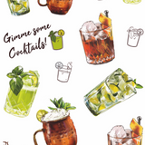Cócteles | Tatuajes adhesivos sostenibles