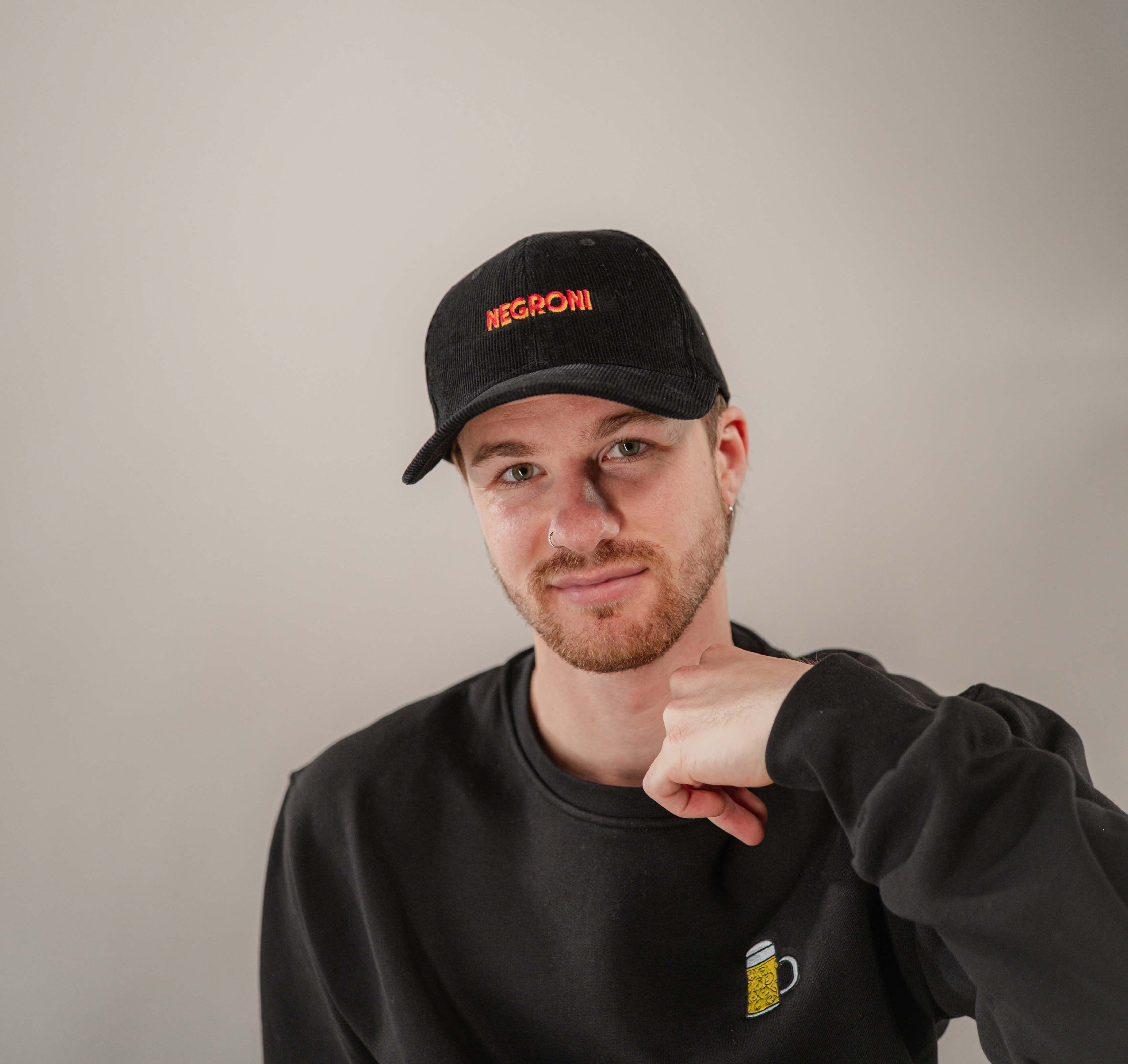 Negroni Signature | Bestickte Bio Baumwoll Cord Cap