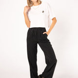 Coffee Beans | Besticktes Bio Baumwoll Cropped T-Shirt