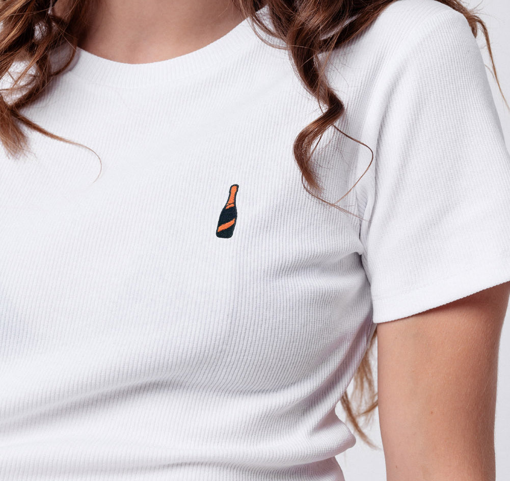 Mionetto Prosecco | Besticktes Bio Baumwoll Cropped T-Shirt