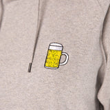 Maßkrug | Sudadera unisex con capucha de algodón orgánico bordada