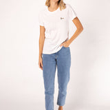 Siebträger & Tamper | Besticktes Bio Baumwoll Frauen T-Shirt