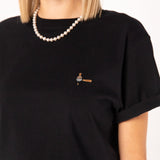 Siebträger & Tamper | Besticktes Bio Baumwoll Frauen T-Shirt