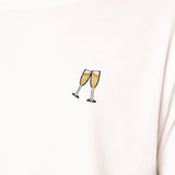 Sekt | Besticktes Bio Baumwoll Unisex T-Shirt