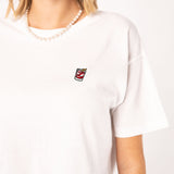 Negroni | Besticktes Bio Baumwoll Cropped T-Shirt