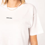 Skinny Bitch | Besticktes Bio Baumwoll Cropped T-Shirt