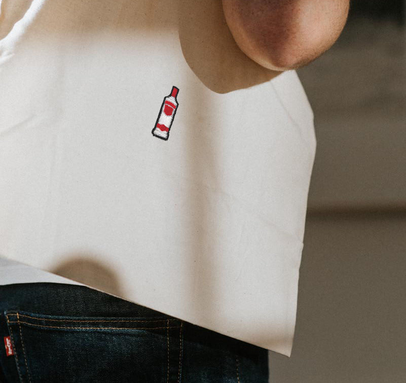 Vodka | Bolsa de algodón orgánico bordada