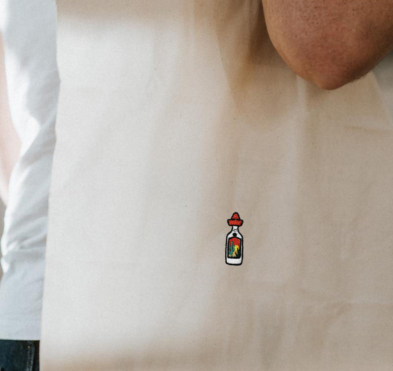 Sierra Tequila | Bolsa de algodón orgánico bordada