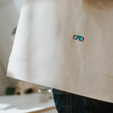 Gafas rápidas | Bolsa de algodón orgánico bordada