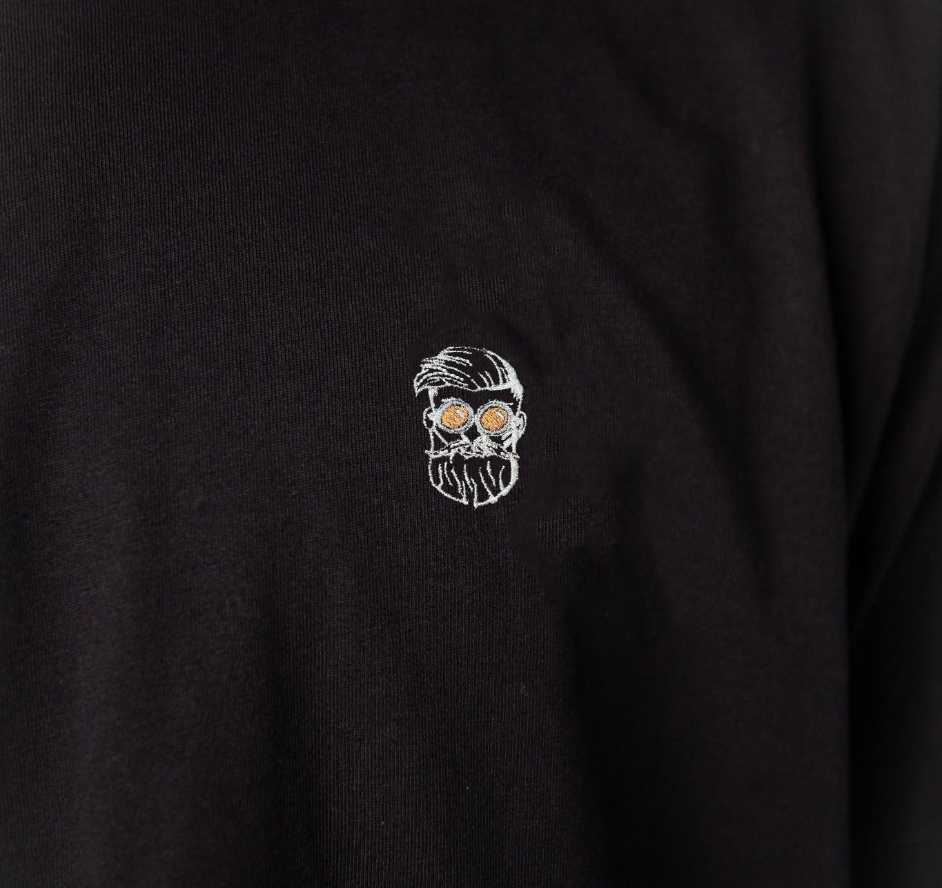 Kaffee Hipster | Besticktes Bio Baumwoll Unisex T-Shirt