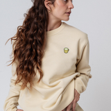 Matcha Latte  | Bestickter Bio-Baumwoll Unisex Pullover
