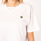 Ramen | Besticktes Bio Baumwoll Cropped T-Shirt
