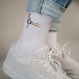 Serigrafía y manipulación | Calcetines de algodón orgánico bordados