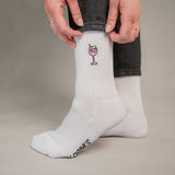 Wildberry Spritz | Bestickte Bio Baumwoll Socken