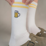 Jarra de Cerveza | Calcetines de algodón orgánico bordados