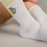 Jarra de Cerveza | Calcetines de algodón orgánico bordados