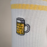 Jarra de Cerveza | Calcetines de algodón orgánico bordados
