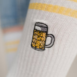 Jarra de Cerveza | Calcetines de algodón orgánico bordados