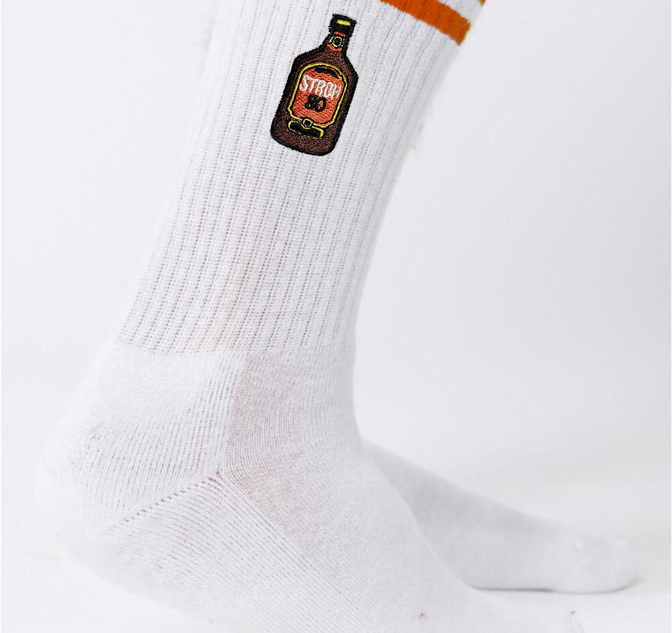 Stroh 80 | Bestickte Bio Baumwoll Socken