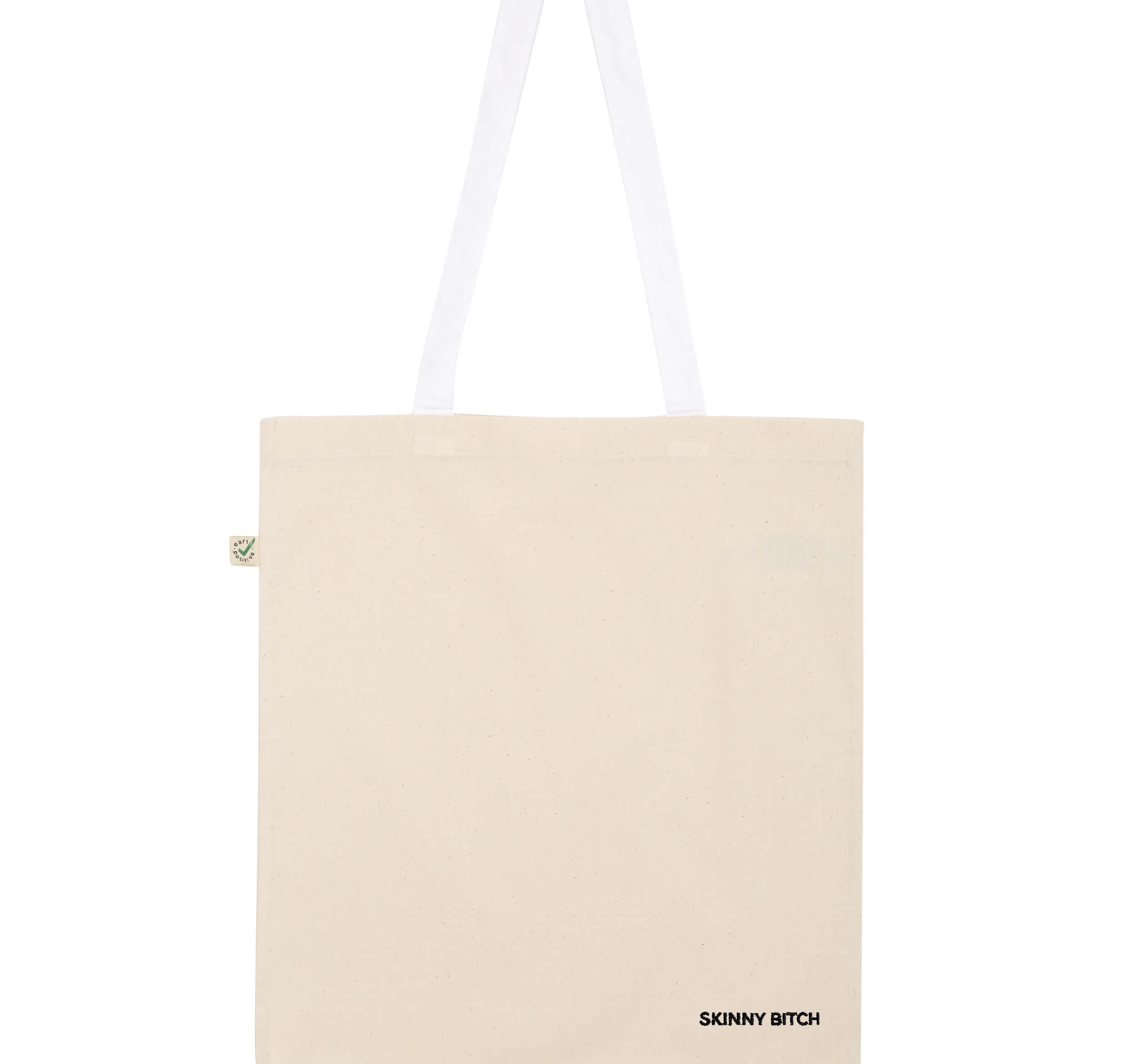 Skinny Bitch | Bolsa de algodón orgánico bordada