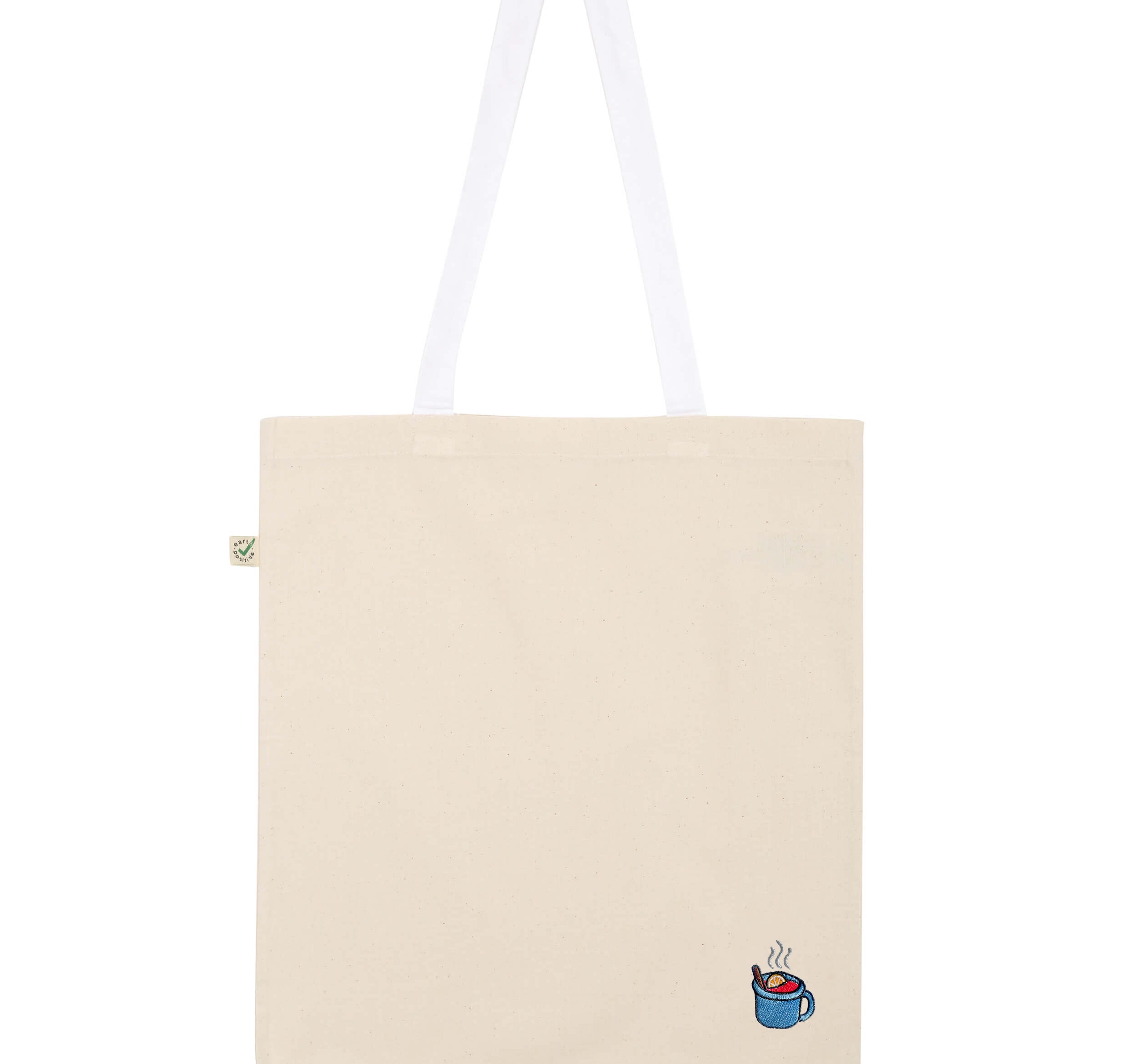 Vino caliente | Bolsa de algodón orgánico bordada