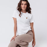 Stroh 80 |  Besticktes Bio Baumwoll Frauen T-Shirt