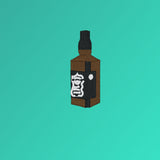 Whisky | Bolsa bordada de algodón orgánico