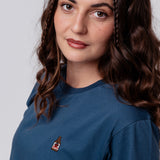 Astra | Besticktes Bio Baumwoll Unisex T-Shirt