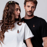 Astra | Besticktes Bio Baumwoll Unisex T-Shirt