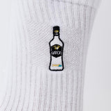 Mangaroca Batida de Côco | Calcetines de algodón orgánico bordados