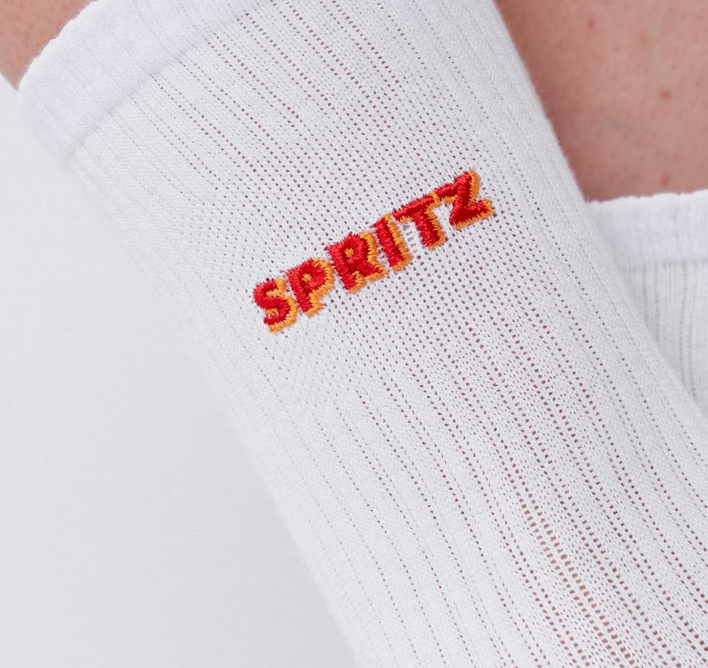 Spritz Signature | Calcetines de algodón orgánico bordados