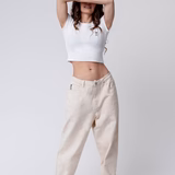 Wildberry Spritz | Besticktes Bio Baumwoll Cropped T-Shirt