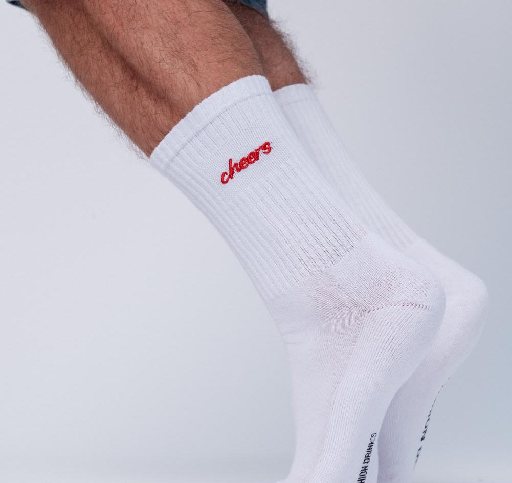 Cheers | Calcetines de algodón orgánico bordados